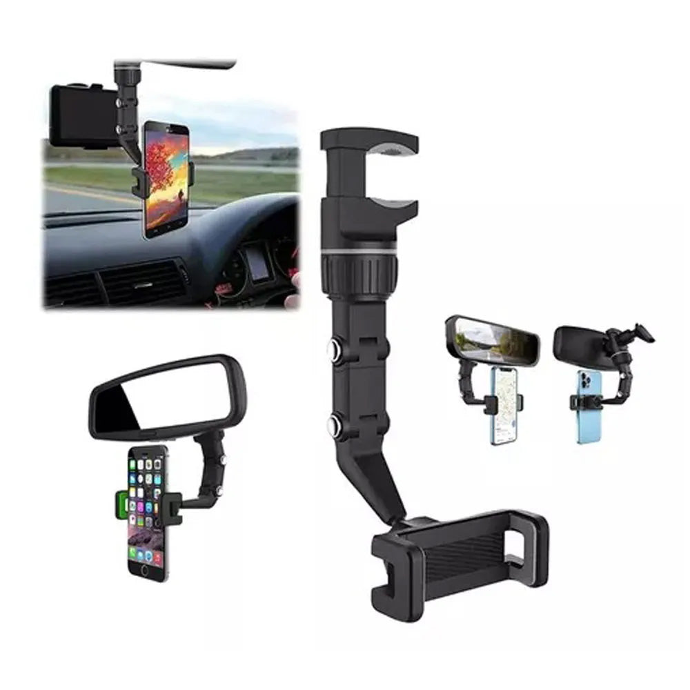 Soporte Universal Ajustable para Celular en Retrovisor