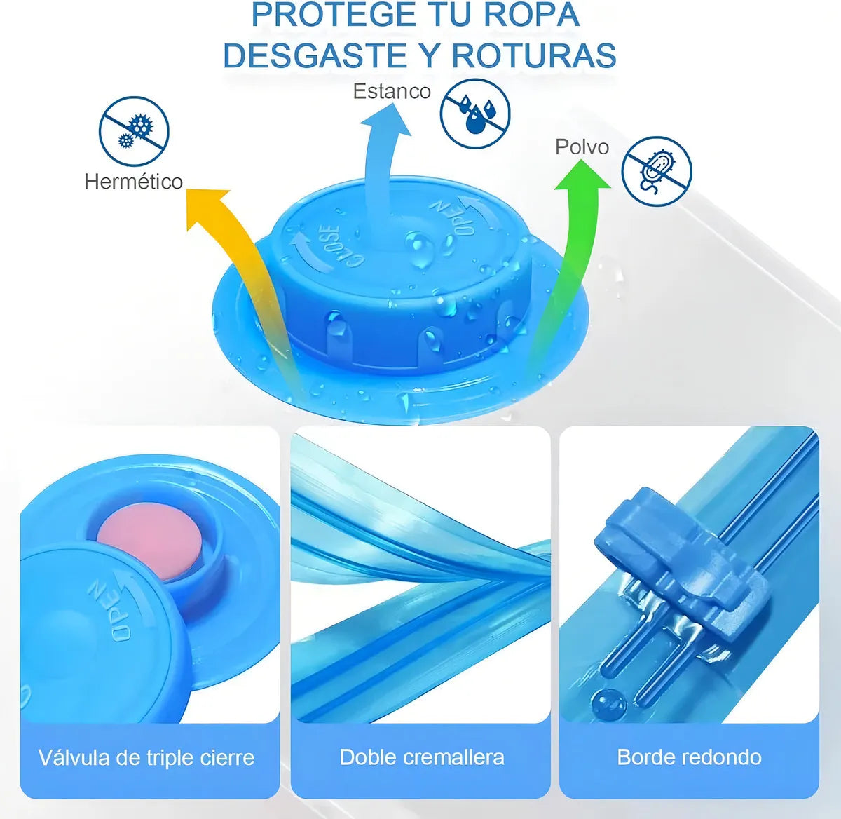 Set 5 Bolsas Al Vacio + Bomba