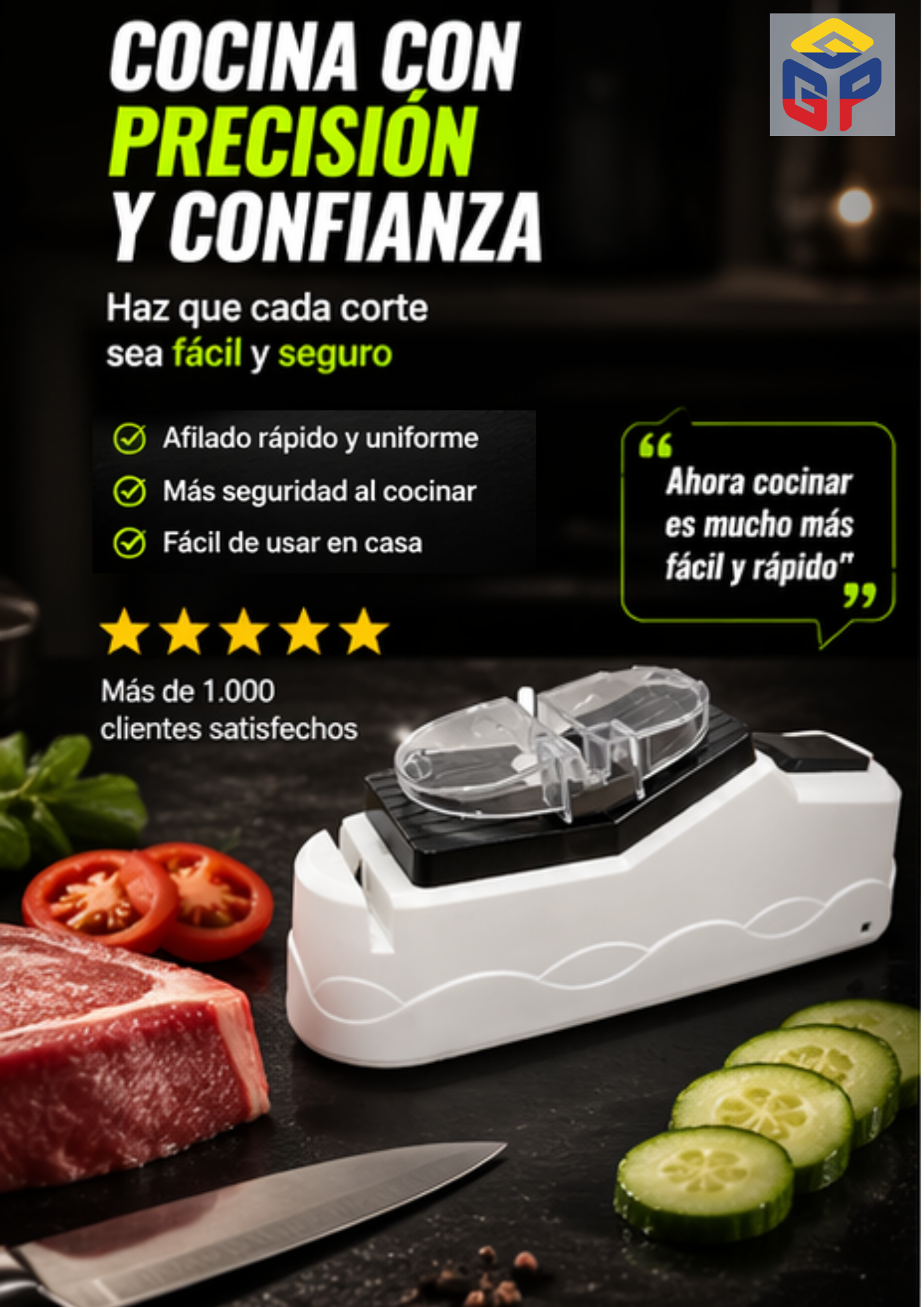 Afilador de Cuchillos Eléctrico